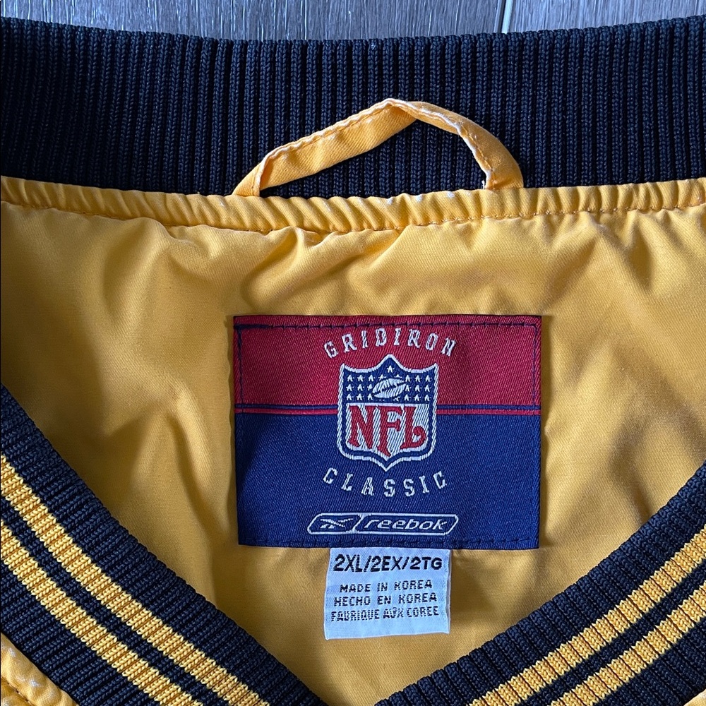 Reebok Gridiron Classic Pittsburgh Steelers Pullover Men’s Lined Jacket - Picture 2 of 8
